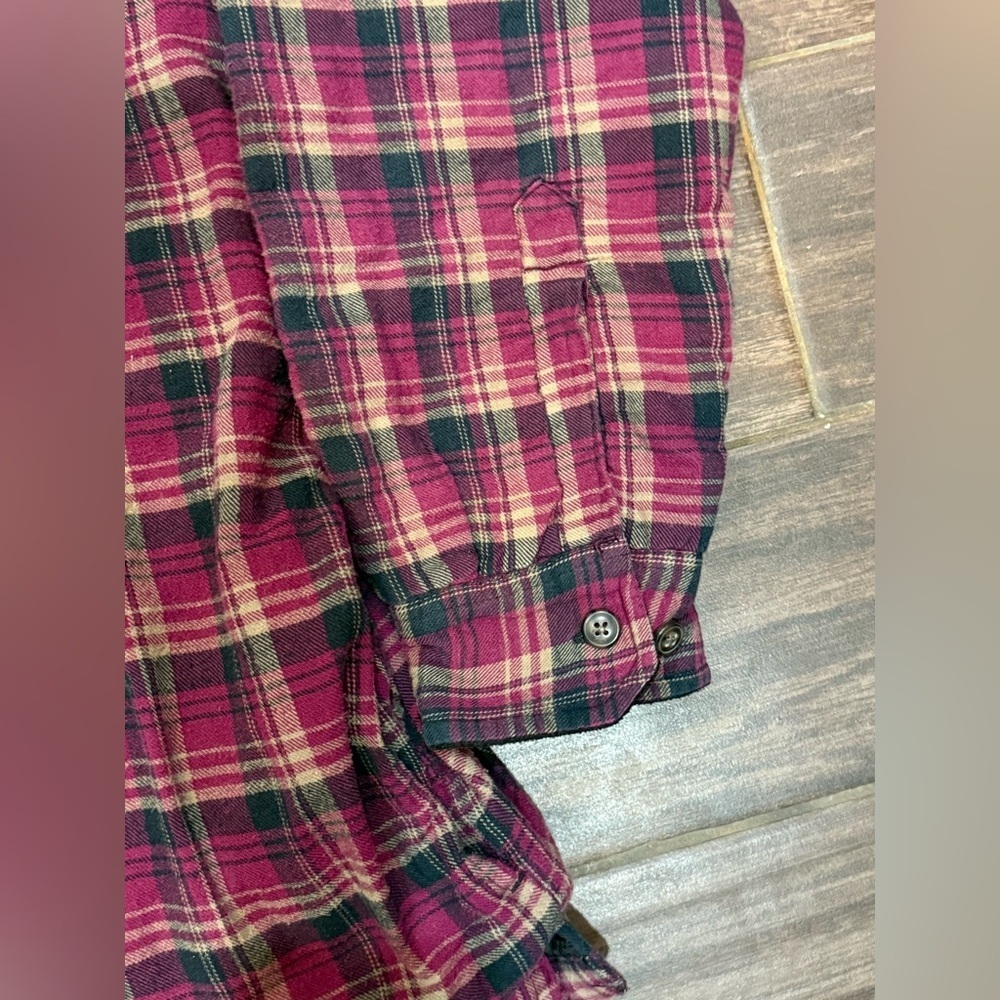 Faded Glory Original Vintage Streetwear Flannel Hoodie size L - Picture 6 of 11
